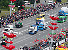 Vehicles parade in Minsk