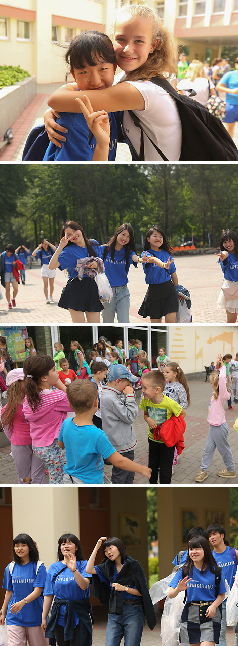 Японские школьники на каникулах в Беларуси


