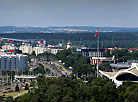 A view of Minsk from The Belarus Hotel observation deck 