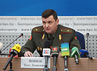 A press conference the day before the Zapad 2017 exercise started