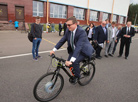 Test drive of Belarusian electric bicycle