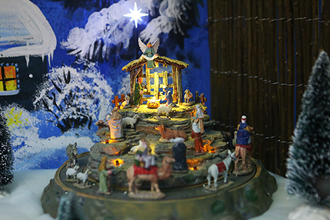 Christmas decorations expo in Minsk