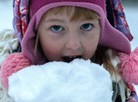 First snowfall in Belarus