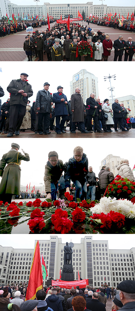 100th anniversary of the October Revolution in Minsk