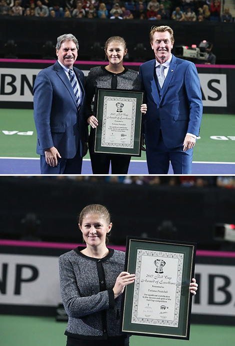 Белоруска Татьяна Пучек удостоена премии Международной федерации тенниса