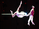 The circus number Lyric: gymnasts on ropes led by Anna Lazareva