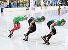 Финальная тренировка белорусских конькобежцев перед Олимпиадой-2018 в Пхенчхане