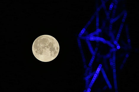 Super full moon in Grodno