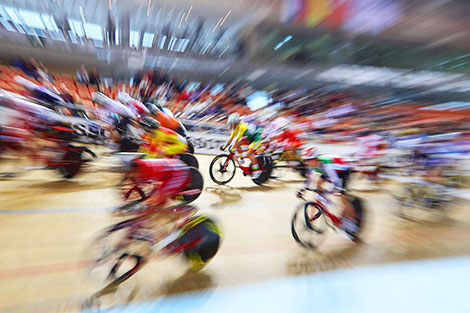 Этап Кубка мира по велотреку в Минске. Гонка женского омниума