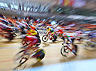 Women's omnium event at UCI Track Cycling World Cup in Minsk.