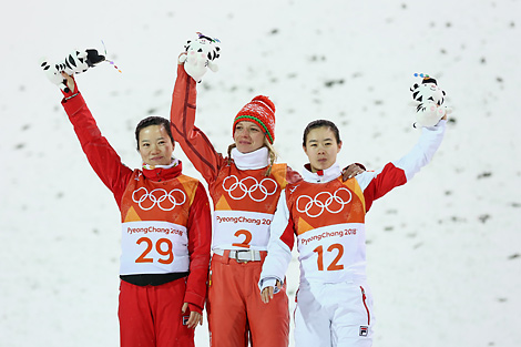 白俄罗斯自由式滑雪选手安娜•古西科娃摘得金牌