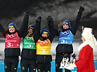 Silver went to the Swedish team of Linn Persson, Mona Brorsson, Anna Magnusson and Hanna Oeberg