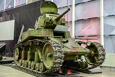 A model of the Soviet tank MS-1
