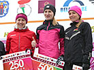 Победители на дистанции 2 км – Татьяна Шабанова, Светлана Курганская, Анна Летун 
</html>

