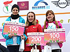 Победители на дистанции 5 км – Екатерина Корнеенко, Марина Доманцевич, Светлана Ковган