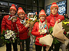 Белорусские паралимпийцы вернулись домой с зимних Игр в Пхёнчхане