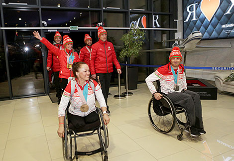 Belarusian Paralympians are back home