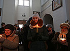 Easter mass at St Joseph Church in Volozhin