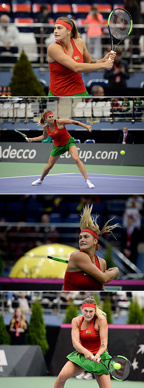 2018 Fed Cup in Minsk: Aryna Sabalenka – Anna Karolina Schmiedlova