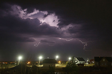 A thunderstorm in Grodno Oblast