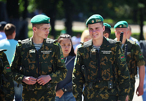 День пограничника в Минске 