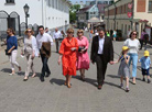 Minsk Mayor Andrei Shorets and Sweden's Ambassador to Belarus Christina Johannesson