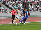 A football match between the Dinamo Minsk/Dynamo Brest team