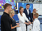 Olympic champions give an open lesson at the National Olympic Committee of Belarus