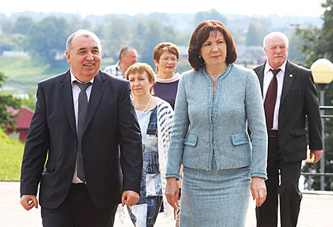 Глава Администрации Президента Наталья Кочанова на празднике в Полоцке