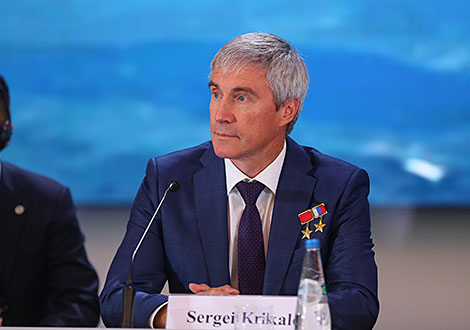 The former holder of the longest time in outer space record Sergei Krikalev