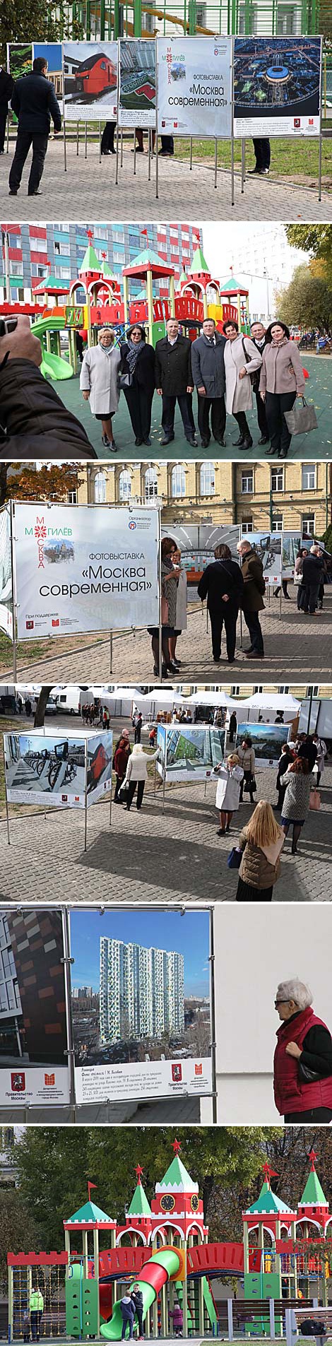 Modern Moscow photo exhibition in the Moscow courtyard in Mogilev