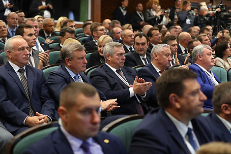 5th Forum of Regions of Belarus and Russia: the plenary session with the participation of the heads of state