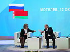 Valentina Matviyenko and Vladimir Putin 