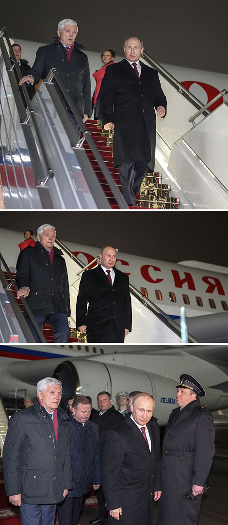 Президент России Владимир Путин прибыл в Минск для участия в переговорах в 