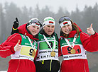 Команда Беларуси одержала победу в эстафетной гонке девушек (до 19 лет) 3х6 км
