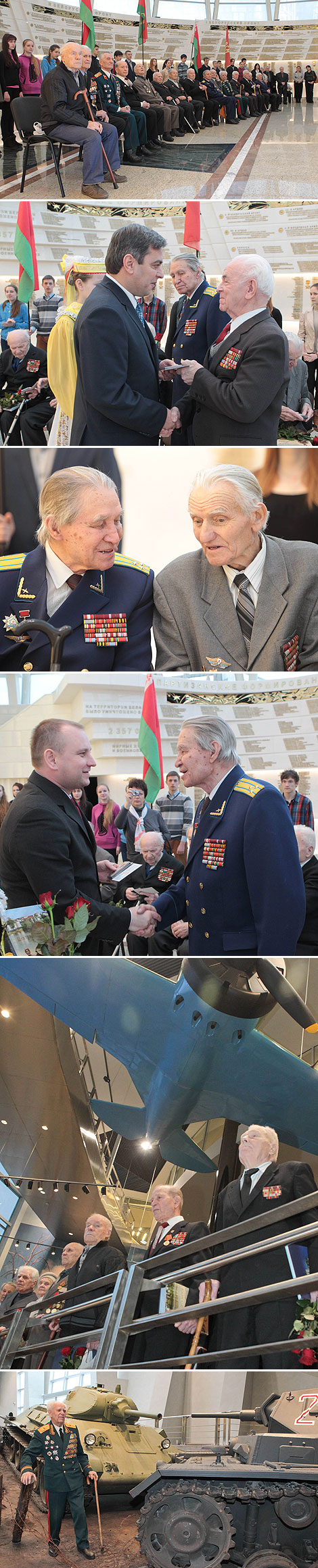 Conferment of medals on Great Patriotic War veterans 