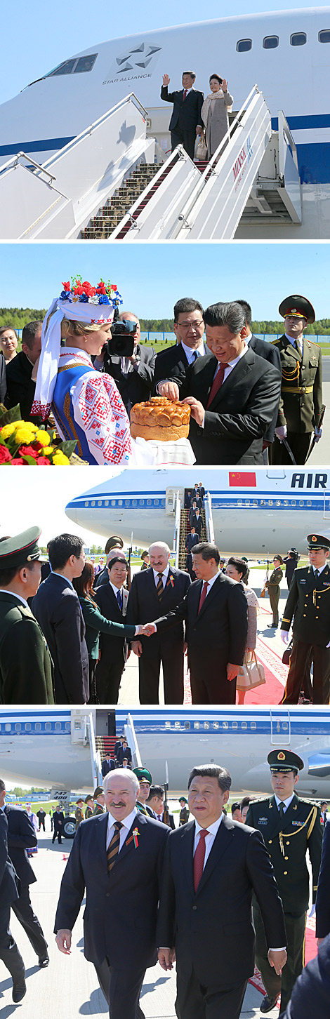 Старшыня КНР прыбыў з дзяржаўным візітам у Беларусь