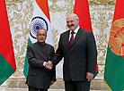 Official visit of Indian President Pranab Mukherjee to Belarus