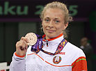 Belarus’ Nadezhda Shushko, the bronze medalist of the European Games in Baku