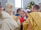 Патриарх Кирилл совершил Божественную литургию в Воскресенском кафедральном соборе Бреста