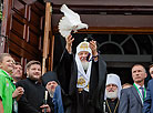 Патриарх Кирилл совершил Божественную литургию в Воскресенском кафедральном соборе Бреста