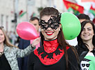 Youth art parade at the Slavonic Bazaar in Vitebsk