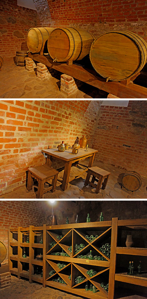 Wine cellar. Reconstruction of the 17-18th centuries.