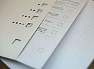 Voting in 2015 president election for visually impaired people 