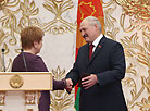 The President ID is presented to the head of state in the presence of over 1,000 guests 