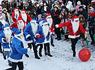 Новогодний футбольный матч Дедов Морозов в Гомеле