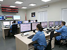 The ground control center for the Belintersat 1 satellite