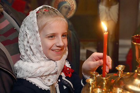 The Resurrection of Christ is celebrated by Orthodox believers in Belarus