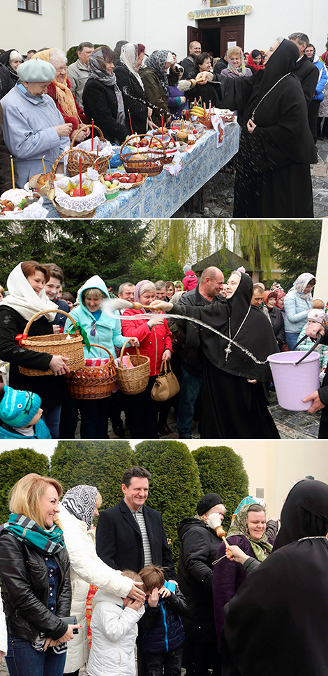 On Holy Saturday Orthodox Christians have their Easter food blessed 