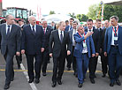 Президент Беларуси Александр Лукашенко и Президент Российской Федерации Владимир Путин посетили выставку "Белагро-2016"